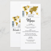 Mariage de carte d'embarquement de destination (Devant / Derrière)