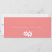 Mariage de carte d'embarquement de ketmie d'Hawaï (Dos)