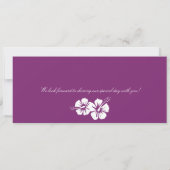 Mariage de carte d'embarquement de ketmie d'Hawaï (Dos)