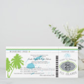 Mariage de carte d'embarquement des îles fidji (Debout devant)