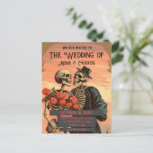 Mariage de carte postale du QRC Skeleton Couple vi (Debout devant)