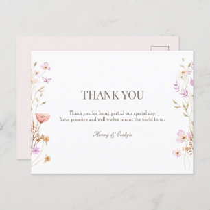 mariage de carte postale merci