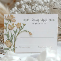 Mariage de carte RSVP Dragonfly vintage