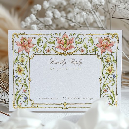 Mariage de carte RSVP Garden