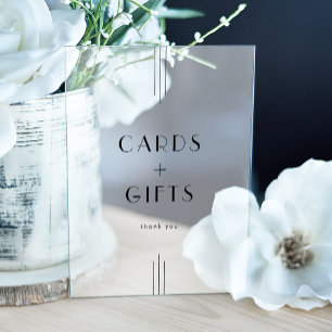 Mariage de cartes et cadeaux TOUS Art déco