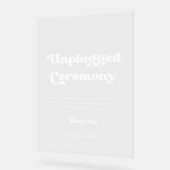 Mariage de cérémonie rétro élégant débranché Effac (Angle)