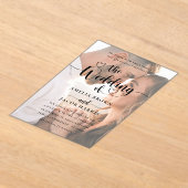 Mariage De Chaleurs & Photo Acrylique Invitation (Poser)