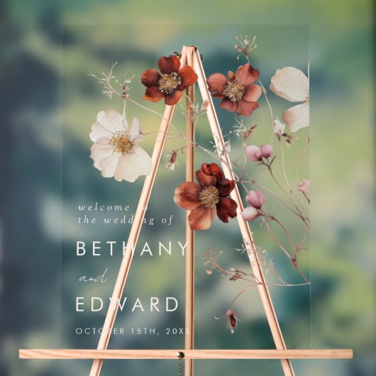 Mariage de champ Fleur sauvage d'automne (Neutre)