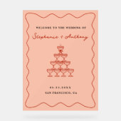 Mariage de Champagne de Corail et Cerise Rouge (Recto)