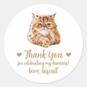 Mariage de chats Perse Favoriser Stickers (Devant)