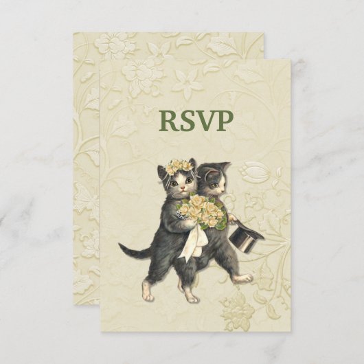 Mariage de chats Posh RSVP 2 (Devant / Derrière)