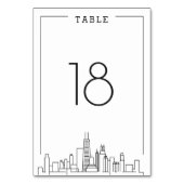 Mariage de Chicago | Numéro de table (Par défaut)