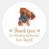 Mariage de chien personnalisé Favoriser Stickers (Devant)