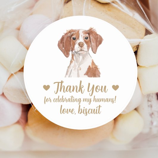Mariage de chien personnalisé Favoriser Stickers