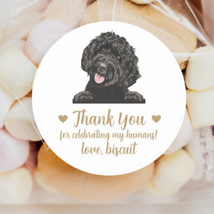 Mariage de chien personnalisé Favoriser Stickers