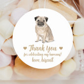 Mariage de chien personnalisé Favoriser Stickers