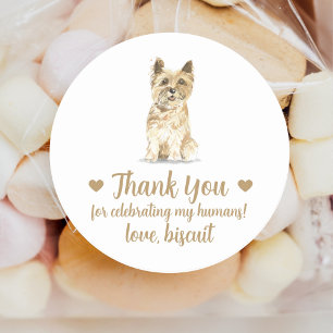 Mariage de chien personnalisé Favoriser Stickers