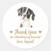 Mariage de chien personnalisé Favoriser Stickers (Devant)