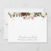 Mariage de Chuppah floral pétillant RSVP (Dos)