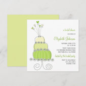 Mariage de citron vert doux Invitation Fête des ma (Devant / Derrière)