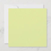 Mariage de citron vert doux Invitation Fête des ma (Dos)