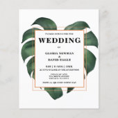 Mariage de code QR de feuille de palme tropicale b (Devant)