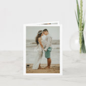 Mariage de code QR Merci manuscrit 3 photos (Devant)