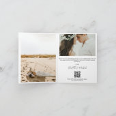 Mariage de code QR Merci manuscrit 3 photos (Intérieur)