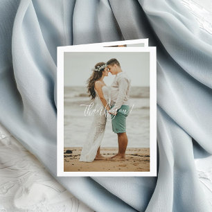 Mariage de code QR Merci manuscrit 3 photos