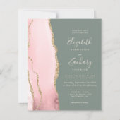 Mariage de code QR vert de la page d'âge de vidage (Devant)