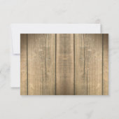 mariage de coeur de bois de pays rsvp design (Dos)