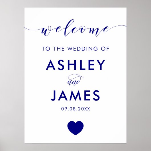 Mariage de coeur de la Marine Affiche de bienvenue (Devant)
