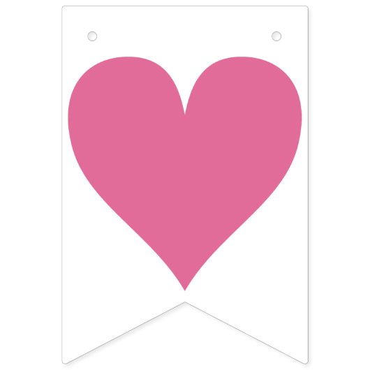 Mariage de coeur rose drapeaux à souder Réception (Deuxième drapeau)