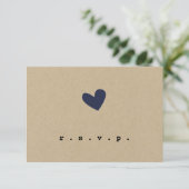 Mariage de coeur simple RSVP (Debout devant)
