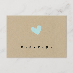 Mariage de coeur simple RSVP