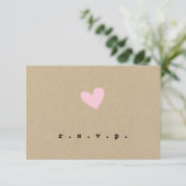 Mariage de coeur simple RSVP (Debout devant)