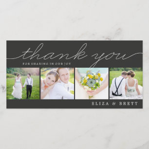 Mariage de Collage des bonbons - Cartes de remerci