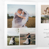 Mariage de collage multi-photo moderne carte de re (Intérieur en premier)