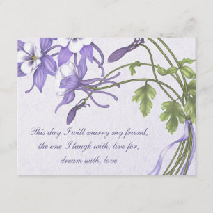 Mariage de colonne 3 Invitations - Glace métalliqu