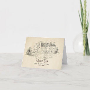 Mariage de conte de fée au château ancien Merci
