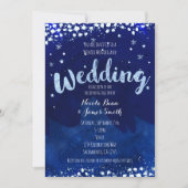 Mariage de CONTES D'HIVER Ciel Étoilé Invitations (Devant)
