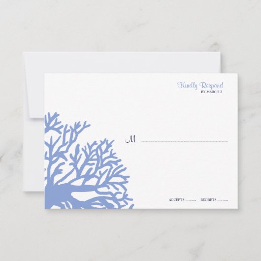 Mariage de corail bleu et jaune tropical rsvp (Devant)