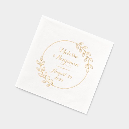 Mariage de couronne Feuille ronde (Gauche)