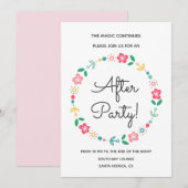 Mariage de couronne florale après invitation de la (Devant / Derrière)