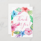 Mariage de couronnes tropicales hawaïennes merci (Devant / Derrière)