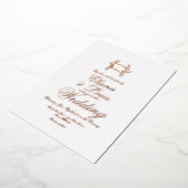 Mariage de crabe de plage Pressing Foil Invitation (Rotation)