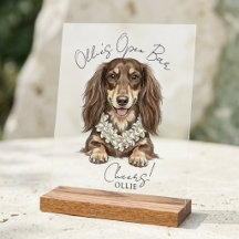 Mariage de Dachshund Tropical Boissons Sont Pour M