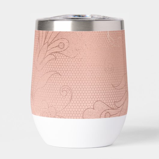 Mariage de dentelle rose Glam (Avant)