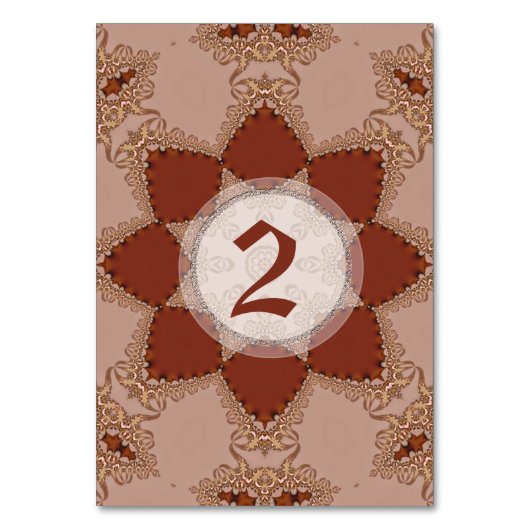 Mariage de dentelle vintage Romance Carte Numéro d (Par défaut)