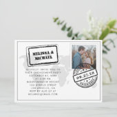 Mariage de destination de carte du monde Fête de f (Debout devant)